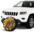 thumbnail image 2 of KAKALAD Beautiful Sunflower With Butterfly 04 Spare Tire Cover Universal Vehicle Accessories Buckle Car Tools 14”in, 2 of 6
