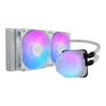 thumbnail image 1 of Cooler Master 240 Elite Liquid White CPU Liquid Cooler, Dual-Chamber Pump, Customizable aRGB Lighting, Maintenance-Free, AMD Ryzen 9 AM5|4, Intel Ult, 1 of 13