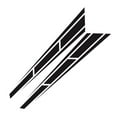 thumbnail image 1 of Labymos 1Pair Car Sticker Racing Sport Stripe Engine Hood Decal Auto Body Decoration, 1 of 7
