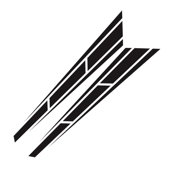 Labymos 1Pair Car Sticker Racing Sport Stripe Engine Hood Decal Auto Body Decoration