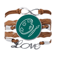 thumbnail image 1 of Pulsera de cuero Negro trenzado pulsera de cuerda de amor Unbranded M, 1 of 3