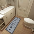thumbnail image 4 of YAOMOBB Low Profile Laundry Mat Water Absorbent Floor Mat Laundry Room Letter Printed Non Slip Stain Resistant Bathroom Carpet, 4 of 6
