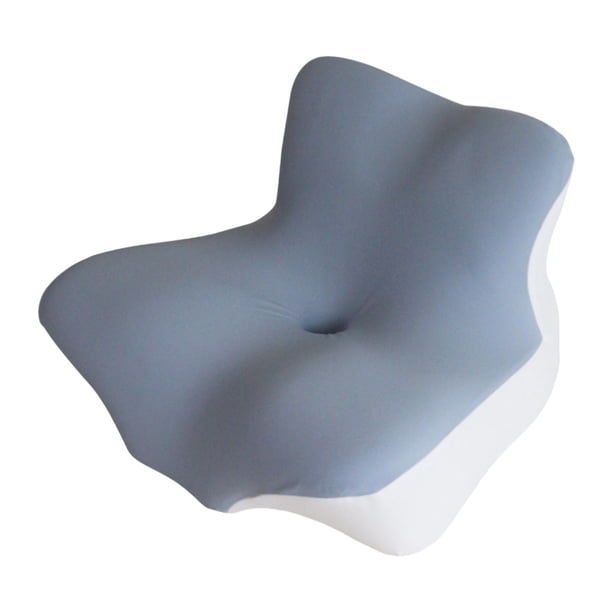 Almohada cervical, almohada de apoyo para hombros, ergonómica, multifuncional, cómoda Azul