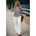 thumbnail image 6 of Women'S Soft Cropped Cardigan Casual Shawl Sweater Top Light Gray S, 6 of 8