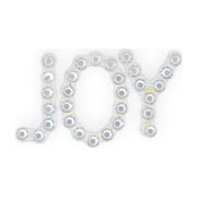 Hello Hobby Accessory Adhesive Gem Letters, Silver, 44 pieces