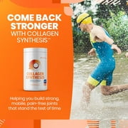 SaltWrap Collagen Synthesis - NSF Certified for Sport Hydrolyzed Collagen Peptides Protein Powder for Joint Health - Fortigel, Tendoforte, Vitamin C