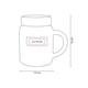thumbnail image 5 of Paquete con 10 piezas de Taza cerámica tarro con placa metálica blanco 7.5 x 12, 5 of 7