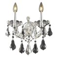 thumbnail image 1 of Elegant Lighting Maria Theresa Transitional 2 Light E12 Crystal Wall Sconce Chrome, 1 of 1