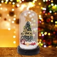 thumbnail image 2 of de Navidad de mesa LED, miniárbol de Navidad con luz, adorno de escritorio, manualidades, de Navidad Artificial de vidrio de resina para Estilo B, 2 of 8