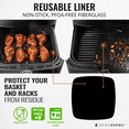 thumbnail image 3 of Infraovens Air Fryer Accessories with Rack, Liners, Magnets, 7.7 x 7.7 inches, 3 of 8