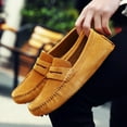 thumbnail image 6 of Big Size Men's Casual Loafers Slip On Leather Shoes Lightweight Driving Shoes Moccasins Classic Penny Loafer Flats Boat Shoes, 6 of 10
