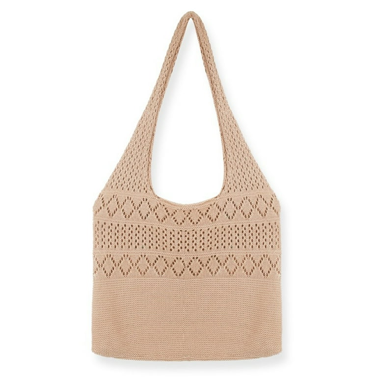 Women's Large Hollow-Out Tote Bag