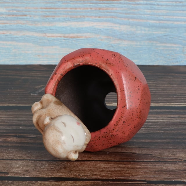 de La Hierba de La Casa Del Envase de La Flor Del Pote de La Planta Del Pote de La Planta de Cerámica de Cerámica Mono Soledad Ollas de cerámica