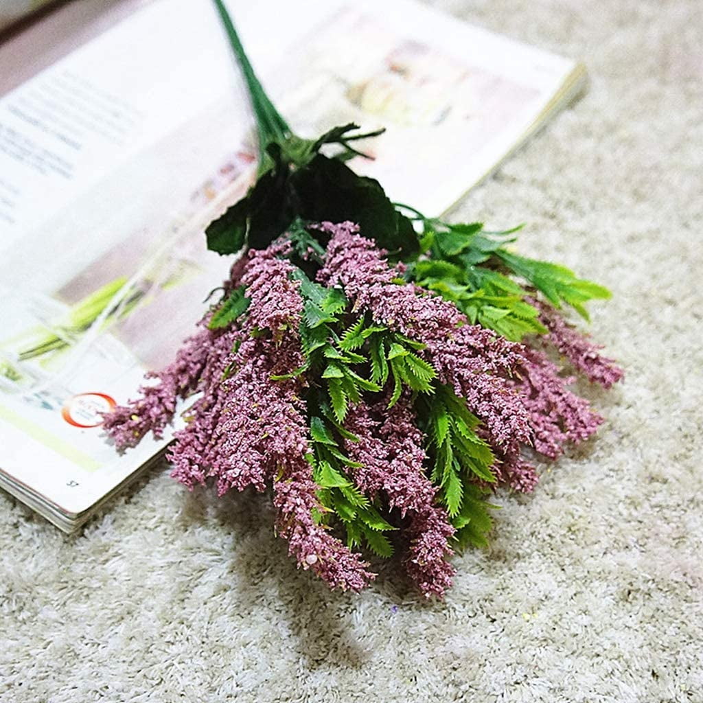 Bouquet Lavande Artificielle Violet - 9 Tiges Réglables Pour Déco Intérieur Ou Extérieur ! - 10