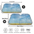 thumbnail image 3 of Kdxio Blooming Sunflower Field Print Windshield Sun Shade,UV Rays and Sun Heat Protection,Sunshade for Car Windshield,Car Shade Front Windshield - Medium, 3 of 6