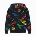 thumbnail image 3 of Staki Boys Hoodies Dinosaur Toddler Boys Jacket Kids Sweatshirts Long Sleeve Hooded Shirts 3-12Y(Black,11-12 Years), 3 of 9