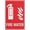 Warning Sign 4, variant on Fire Hydrant H Sign 8"x12"ch Aluminum Uv Ink Printed For House And Business