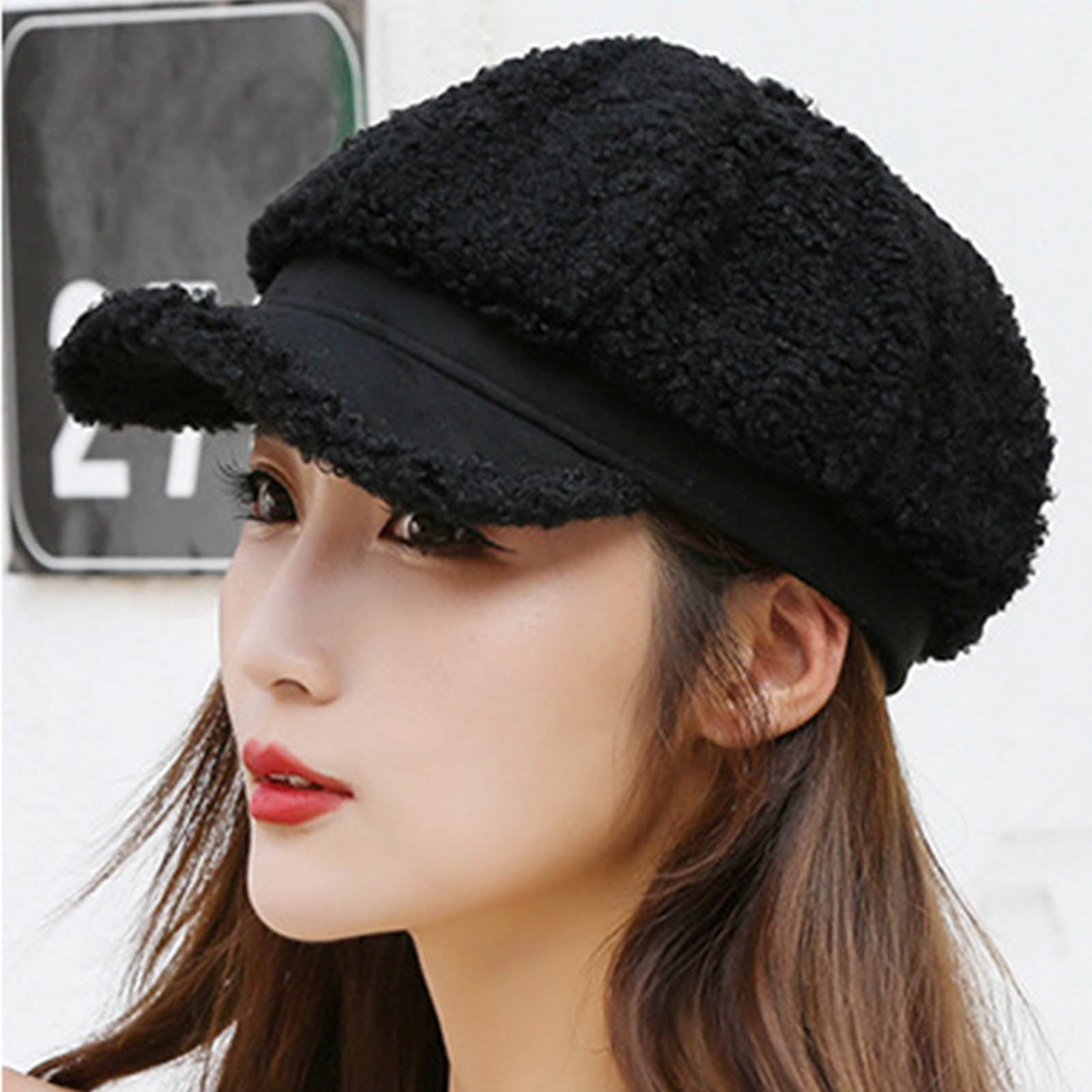 New Wool Embroidered Beret Casual Wild Wool Beret Painter Hat Bird Pattern FA 