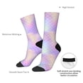 thumbnail image 4 of Picia Fish Scale1 Print Athletic Socks for Men & Women – Cushioned Moisture-Wicking Crew Socks for Sports, Running, and Training, Soft & Breathable Size 5-11, 4 of 6