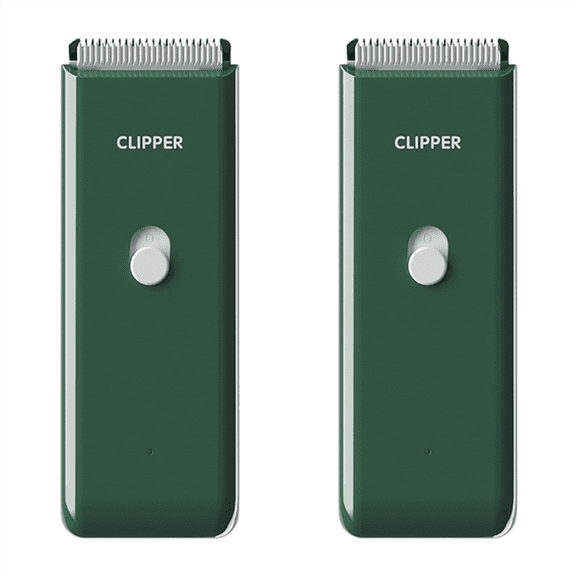 2X Pet Grooming Hospital Kittens and Puppies Mute Electric Push Clippers Waterproof Professional Shaving Green
