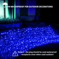 thumbnail image 3 of Red de luces LED navideñas Dirnun 160, color azul, 1,5 x 2,1 m, resistente al agua, 3 of 8