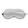 ASUTRA Silk Eye Pillow for Sleep, Silver | Filled w/Lavender & Flax Seeds | Weighted | Meditation & Light Blocking