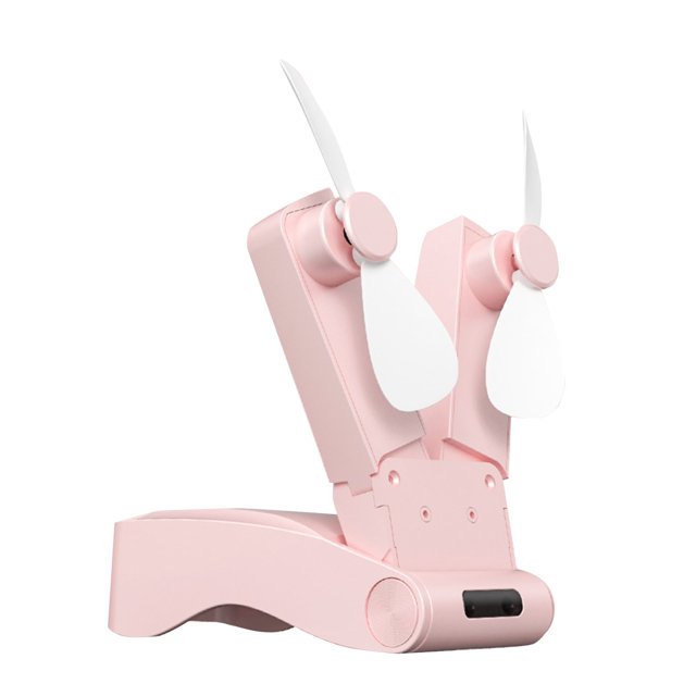 Precio sorpresa!Pequeño ventilador de mano silencioso, ventilador plegable portátil para exteriores, ventilador recargable, viajes de verano y senderismo