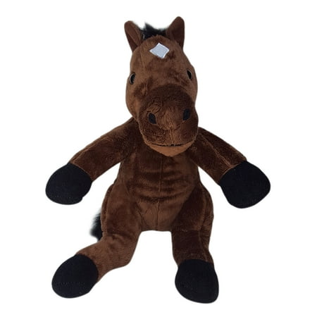 Cuddly Soft 16 inch Stuffed Brown Horse .We stuff 'emyou love 'em! - Walmart.com