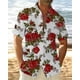 thumbnail image 3 of Camisa floral de verano para hombre, estilo hawaiano, camisa de manga corta con solapa 3D para hombre, camisetas con estampado de flores de calle, camisas de playa, ropa para mujer, 3 of 5