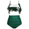 thumbnail image 3 of DFEK Stylish Polyester Swimsuit for Women Comfortable Daily Wear and Outdoor Beach Activities Green XL, 3 of 3