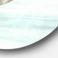thumbnail image 2 of Designart 'Ocean Metallic Conch' Nautical & Coastal Metal Circle Wall Art, 2 of 3