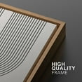 thumbnail image 5 of IDEA4WALL Framed Canvas Print Wall Art Set of 3 Geometric Lines and Circles Pattern Modern Art Wall Decor Abstract Shape Prints Minimal Artwork Zen Relax/Clam For Home Decor - Natural 24"x36"x3, 5 of 5