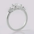 thumbnail image 4 of solitaire jewels 2.5CT Radiant Moissanite 9 Stone Engagement Ring For Women, 18K White Gold, 4 of 7