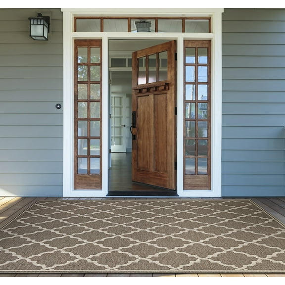 Couristan Monaco Ocean Port Area Rug, 2' x 3'7", Taupe-Sand