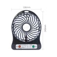 thumbnail image 3 of Ventilador USB portátil con batería y linterna, silencioso y potente ventilador de escritorio recargable para carga de teléfono, al aire libre, oficina, mochila Zhivalor 220286-2, 3 of 4
