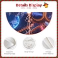 thumbnail image 3 of Bingfone Christmas Tree Skirt Mat Christmas Decoration Interior 30" -Futuristic Bar Space View, 3 of 6