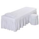 thumbnail image 1 of Falda de cama de masaje de belleza de 190 x 80 cm con funda de almohada y orificio para respirar, funda para taburete Blanco, 1 of 7