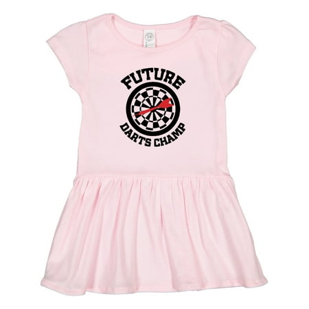 

Inktastic Future Darts Champ Gift Toddler Girl Dress
