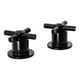 thumbnail image 1 of Juego de Manerales Hidroflud Color Negro Acabado Mate con Chapeton Material Zinc Griferia Convencional, 1 of 1
