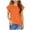 Orange., variant on Agkizg Summer Girls Casual Tops Fashion Short Sleeve Tees Round Neck Solid Color T Shirts Loose Fitting Cute Kids Clothes Tops