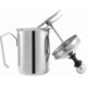 thumbnail image 1 of 500 Ml Stainless Steel Double Mesh Milk Frother Manual With Coffee Latte Art Pen 8 X 8 X 18 Cm, 1 of 5