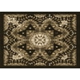 thumbnail image 1 of Ahgly Company Machine Washable Indoor Rectangle Transitional Copper Brown Area Rugs, 2' x 4', 1 of 7