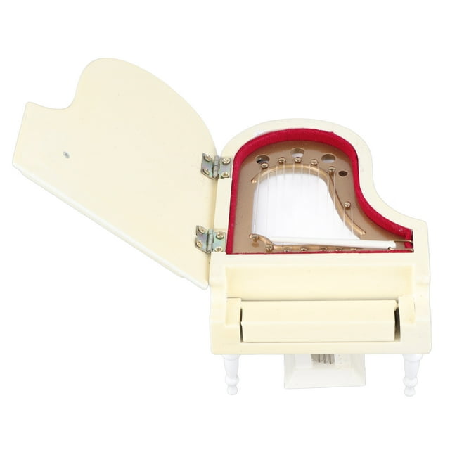 Miniature Piano Model, Instrument Model Music Gifts With Bench And Case Piano Toy, For Birthday Gift Toys