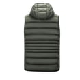 thumbnail image 4 of Christmas Clearance! ZVNAΖH Men's Puffer Vest Removable Hooded Vest Outdoor Winter Vest Light Weight Sleeveless Zip Up Jacket, 4 of 8