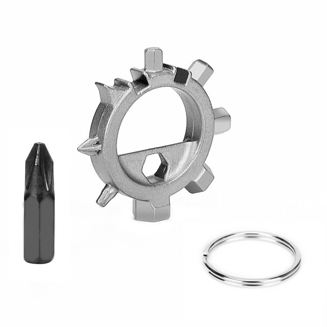 Dalazy 1/2/3/5 Multi Tool 12 Fonctions Engrenage Inox Réparation Outils Tournevis Bouteille Ouvreur Portable Gris 1 Pc