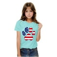 thumbnail image 7 of zbxnLI Kids Independent Days Shirts Cotton T-Shirts Short Sleeve Crew Neck Tees 4th July Tops for Boys Girls, 7 of 7