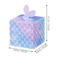 thumbnail image 2 of COSMOBETTY Paper Dessert Boxes Mermaid Boxes Purple 10Pcs Storage, 2 of 8