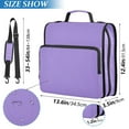 thumbnail image 3 of ALAZA Zipper Binder Light Purple 3 Ring Trapper Keeper File Folder Organizer Bag, 3 of 8