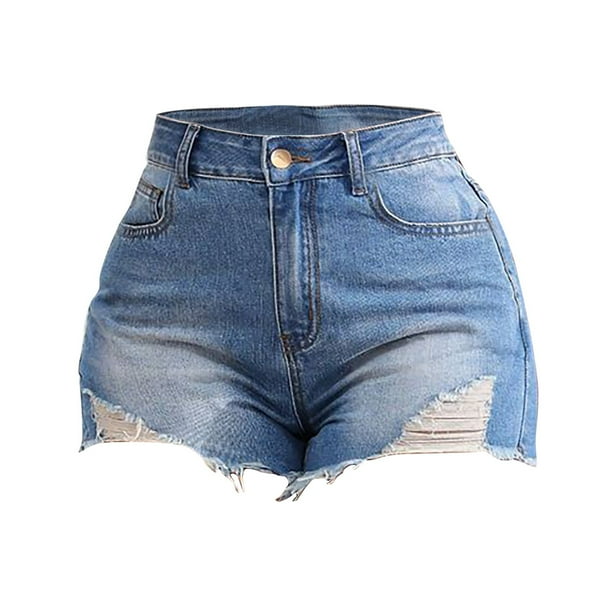 MMA Women's Crazy Denim Run Shorts Sサイズ HCURIBAD Clearance! Ripped Jeans Shorts Womens High Waisted