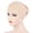 Beige, variant on Delayuji Turban Hat Pleated Pile Head Wrap Caps Solid Color Muslim Hijab Undercap for Women Ramadan Daily Outdoor Use